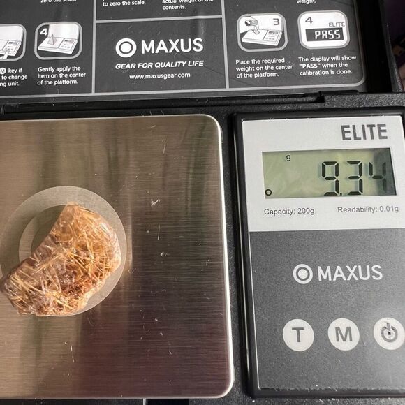 Golden Rutilated Quartz Crystal Freeform (#8) - Picture 10 of 10